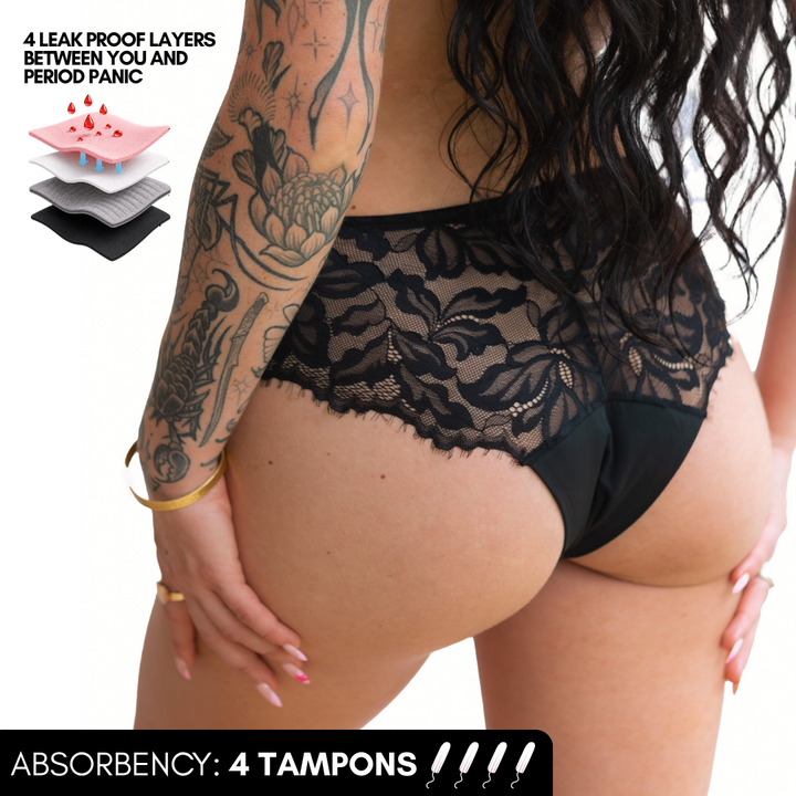 Lace Cheeky Period Underwear