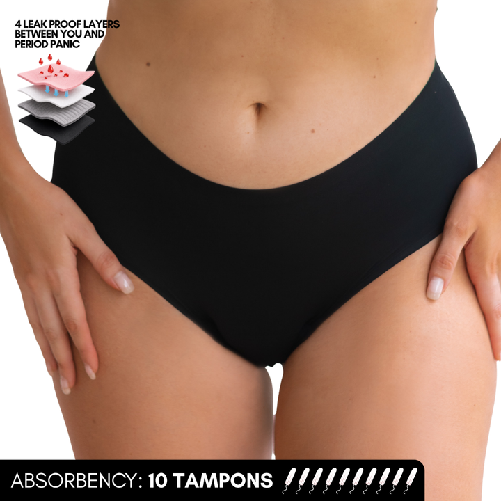 Mid-Waist Seamless Period Underwear