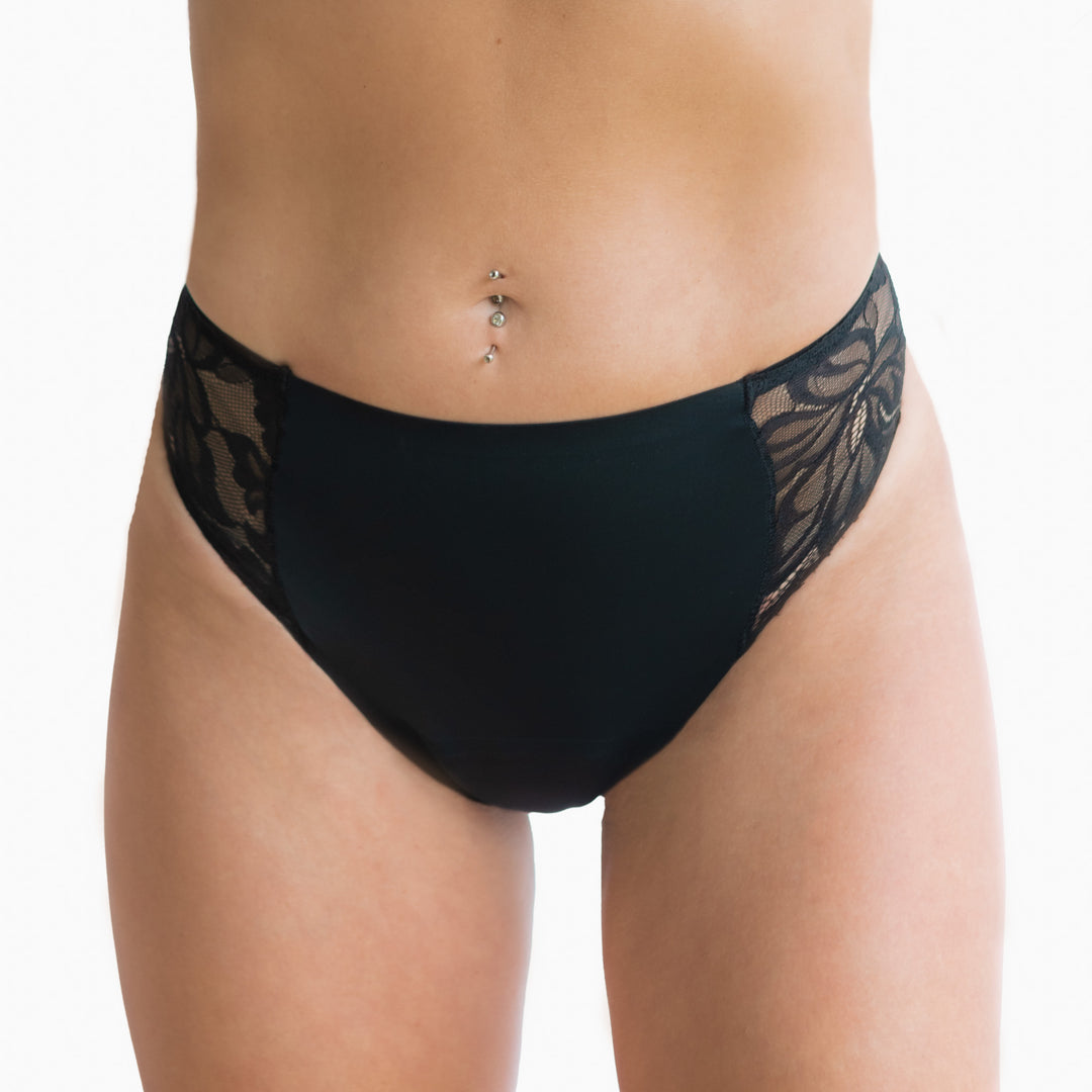 French Lace Seamless Leak-Proof Period Brief